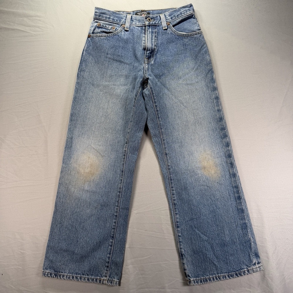 Polo Ralph Lauren Jeans Womens 10 Medium Wash Denim Wide Barrel Leg Denim Y2K